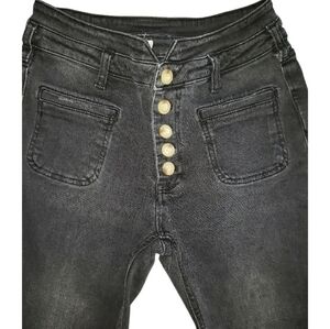 Pilcro and the Letterpress by Anthropologie High Rise Slim Black Denim- 26